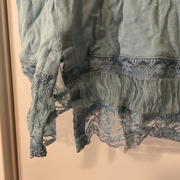 Blue Lace & Crinoline Top - Picture 4 of 12